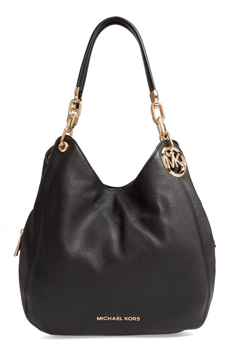 michael kors lillie lg shoulder tote black|Amazon.com: MICHAEL Michael Kors Lillie Large Chain .